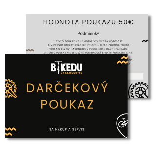 Darčekový poukaz BIKEDU v hodnote 100 Eur tmavý